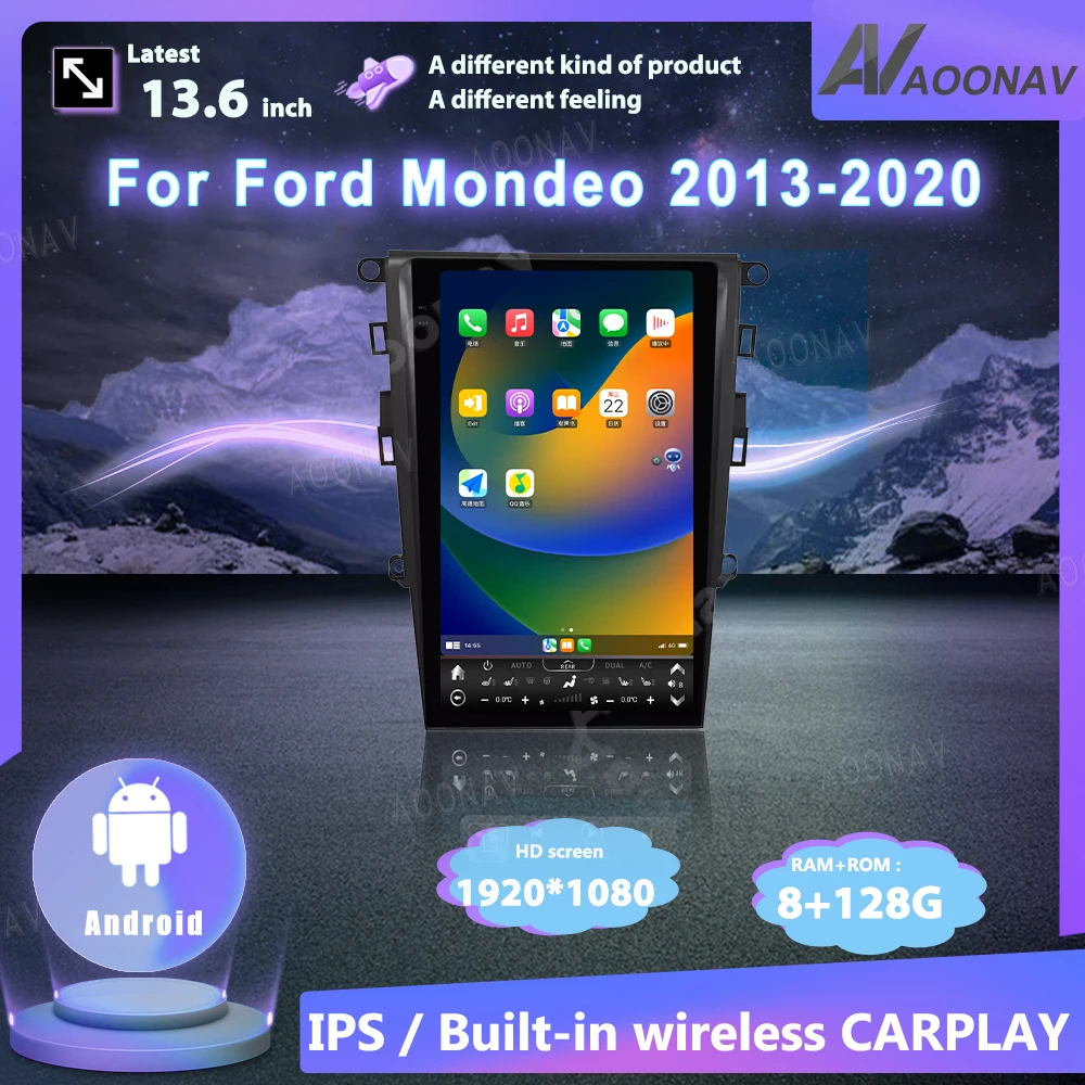 13.6 Inch Android Car Radio For Ford Mondeo 2013-2020 Stereo Multimedia Video Player GPS Navigation Wireless Carplay 7862
13.6 Inch Android Car Radio For Ford Mondeo 2013-2020 Stereo Multimedia Video Player GPS Navigation Wireless Carplay 7862