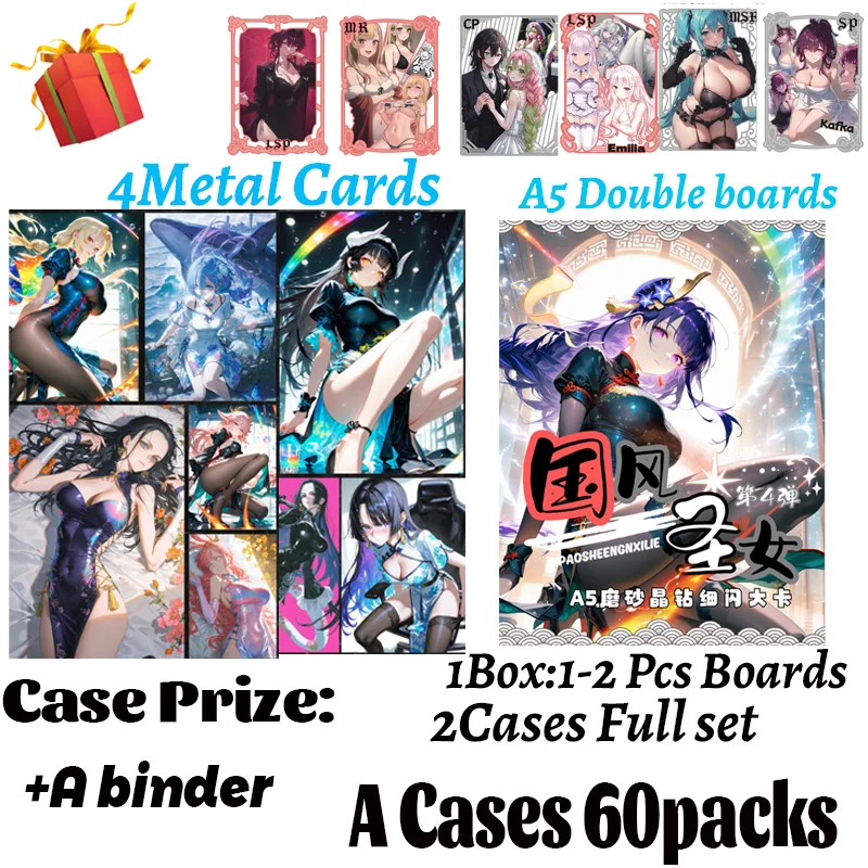 2025 Новейшие доски формата А5 в китайском стиле Saint Hobby Spicy Waifu Board Doujin Booster Rem Boa Nami Genshin Furina Редкая карточная игрушка в подарок
2025 Новейшие доски формата А5 в китайском стиле Saint Hobby Spicy Waifu Board Doujin Booster Rem Boa Nami Genshin Furina Редкая карточная игрушка в подарок