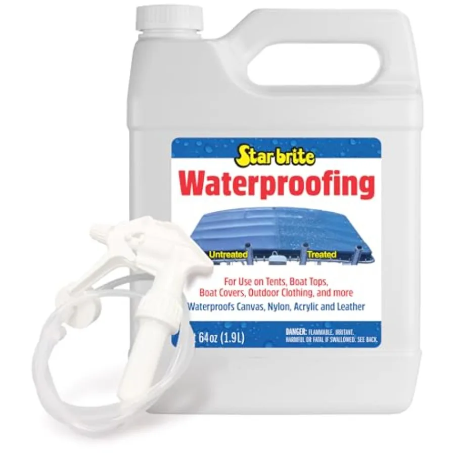 Waterproofing Spray Waterproofer + Stain Repellent + UV Protection for Boat Covers Car Covers Bimini Tops Tents Jackets Backpac
Waterproofing Spray Waterproofer + Stain Repellent + UV Protection for Boat Covers Car Covers Bimini Tops Tents Jackets Backpac