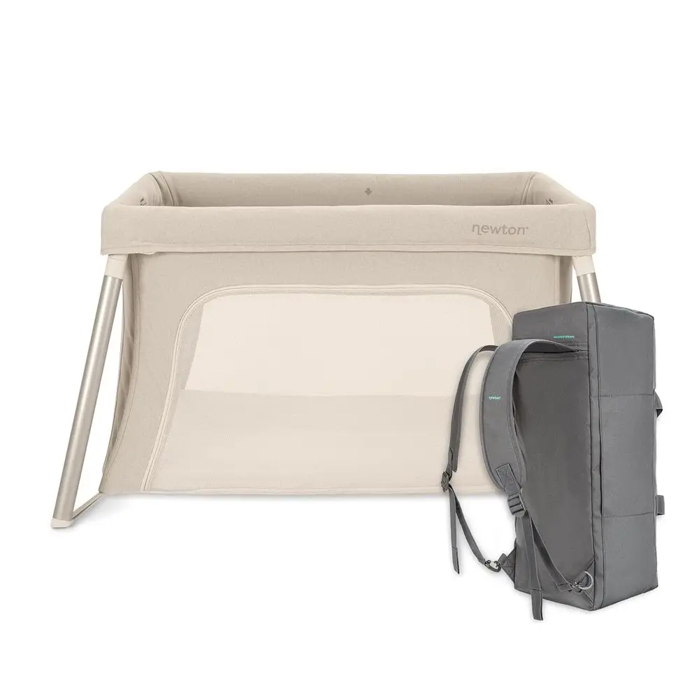 Portable Baby Crib & Playpen with Breathable, Washable Mattress, Compact Design for Travel, Backpack Straps, Sand & Newton Bassi
Portable Baby Crib & Playpen with Breathable, Washable Mattress, Compact Design for Travel, Backpack Straps, Sand & Newton Bassi