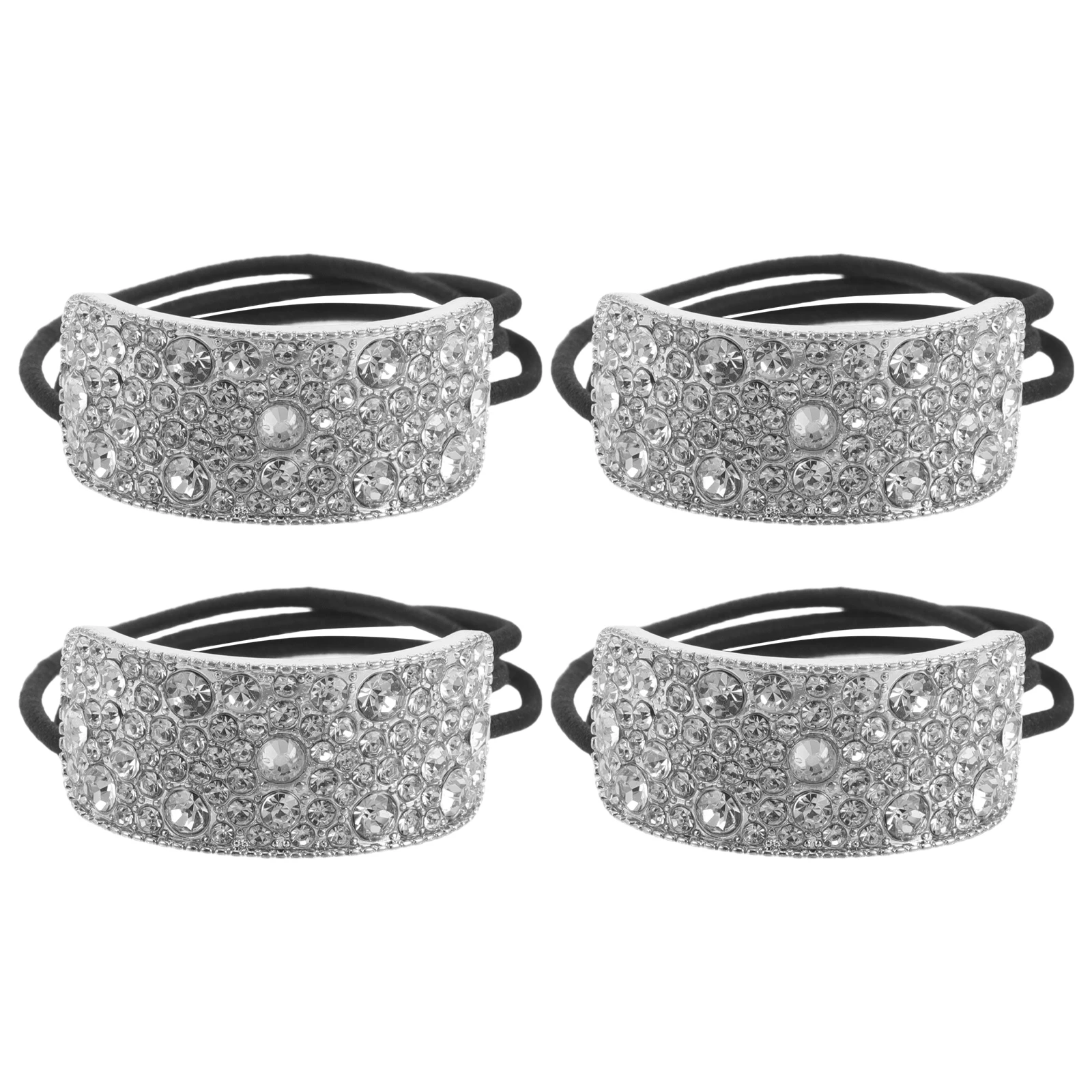 4Pcs Rhinestone Hair Rope CrystalBands ElasticScrunchies Fancy Crystal Hair Ties BlackPlastic PonytailHolders HairAccessories
4Pcs Rhinestone Hair Rope CrystalBands ElasticScrunchies Fancy Crystal Hair Ties BlackPlastic PonytailHolders HairAccessories