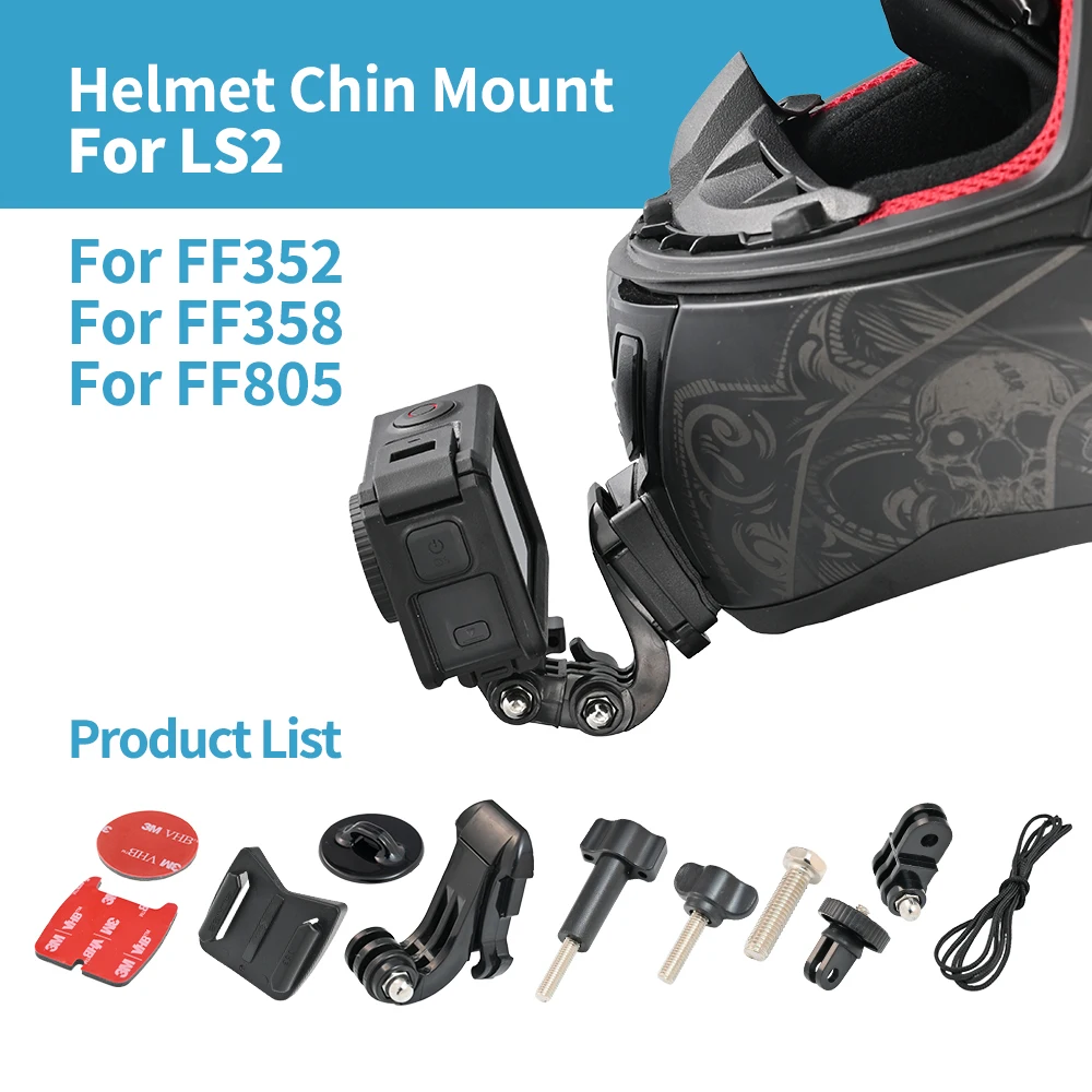 For LS2 Helmet Chin Mount FF353/FF352/FF358/FF390/FF800/FF801/FF396/FF805 Fit For GoPro DJI Insta360 Camera Motorcycle Accessory
For LS2 Helmet Chin Mount FF353/FF352/FF358/FF390/FF800/FF801/FF396/FF805 Fit For GoPro DJI Insta360 Camera Motorcycle Accessory