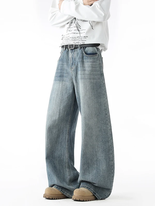 American Waed Bamboo Texture Knife Jeans Men's Spring Cleanfit Casual Straight Leg Loose Wide Leg Pants
American Waed Bamboo Texture Knife Jeans Men's Spring Cleanfit Casual Straight Leg Loose Wide Leg Pants