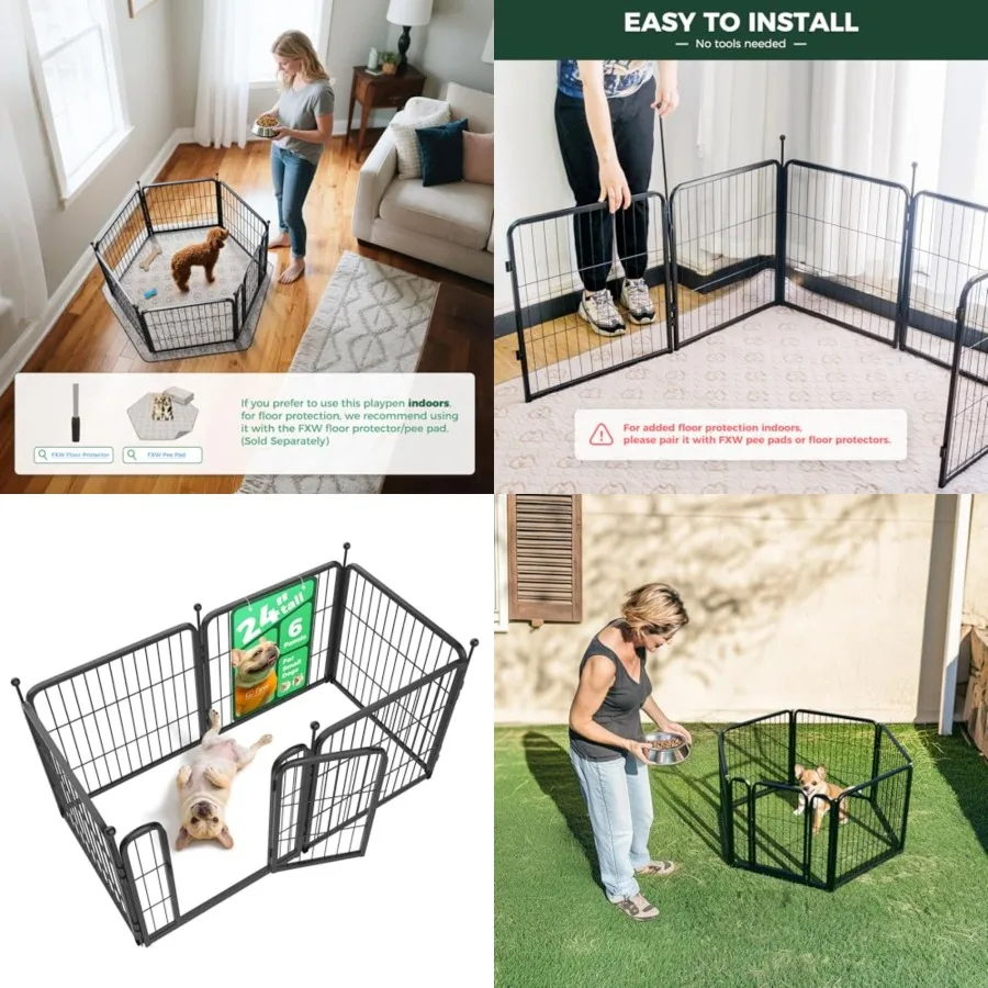 Rollick Unleashed Dog Playpen for Indoor, Yard, RV Camping, inch for Small and Puppy Dogs│Patented
Rollick Unleashed Dog Playpen for Indoor, Yard, RV Camping, inch for Small and Puppy Dogs│Patented