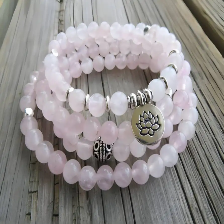 6mm Rose Quartz Crystal 108 Beads Pendant Necklace Bracelet Yoga Sacred Japa Bodhi Buddhist Men's Prayer Zen Gemstone
6mm Rose Quartz Crystal 108 Beads Pendant Necklace Bracelet Yoga Sacred Japa Bodhi Buddhist Men's Prayer Zen Gemstone