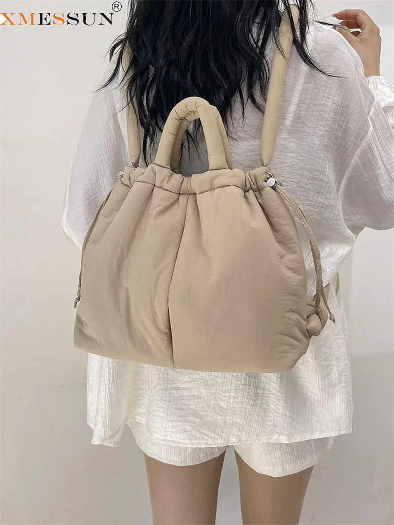 XMESSUN New Trend Nylon Fabric Drawstring Backpack for Women,Fashion Design Female Casual Shoulder Bag Large-capacity Bucket Bag
XMESSUN New Trend Nylon Fabric Drawstring Backpack for Women,Fashion Design Female Casual Shoulder Bag Large-capacity Bucket Bag