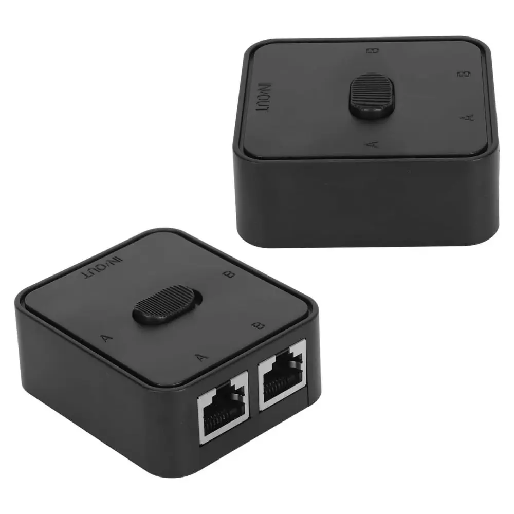 RJ45 Gigabit Network Switcher 1000Mbps Bidirectional Ethernet Adapter No Power Required Passive Ethernet Selector Server Room
RJ45 Gigabit Network Switcher 1000Mbps Bidirectional Ethernet Adapter No Power Required Passive Ethernet Selector Server Room
