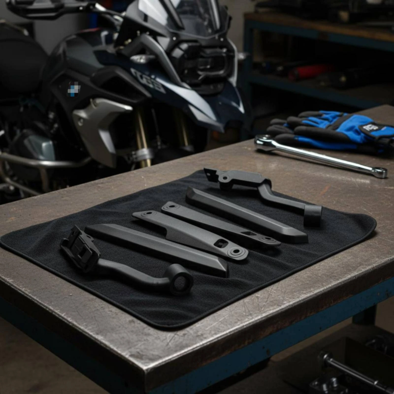 6 Pieces Matte Black Trim Strips Cutouts ABS Nylon Mounting Brackets Motorcycle Part
6 Pieces Matte Black Trim Strips Cutouts ABS Nylon Mounting Brackets Motorcycle Part
