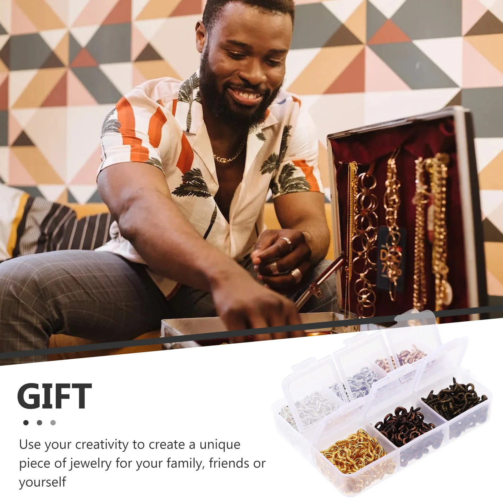 Horn Nail Accessories Screw Eyes for Jewelry Making Crafts DIY Projects Bracelets Necklace Kits Eyelet Screws Hooks Small
Horn Nail Accessories Screw Eyes for Jewelry Making Crafts DIY Projects Bracelets Necklace Kits Eyelet Screws Hooks Small