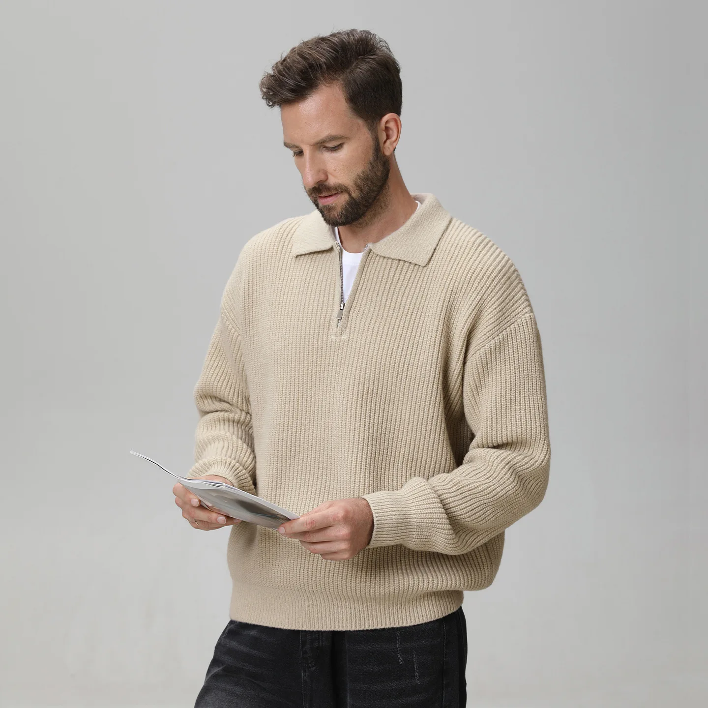 Men Harajuku Sweater Korean Fashion Knitwear Warm Pullovers Turn Down Collar Sweatshirts Vintage Casual Jumpers Male Clothing
Men Harajuku Sweater Korean Fashion Knitwear Warm Pullovers Turn Down Collar Sweatshirts Vintage Casual Jumpers Male Clothing