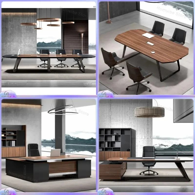 Modern Conference Table for Office Meeting Room Customizable Size Wood Metal Desk Business Workstation Furniture
Modern Conference Table for Office Meeting Room Customizable Size Wood Metal Desk Business Workstation Furniture