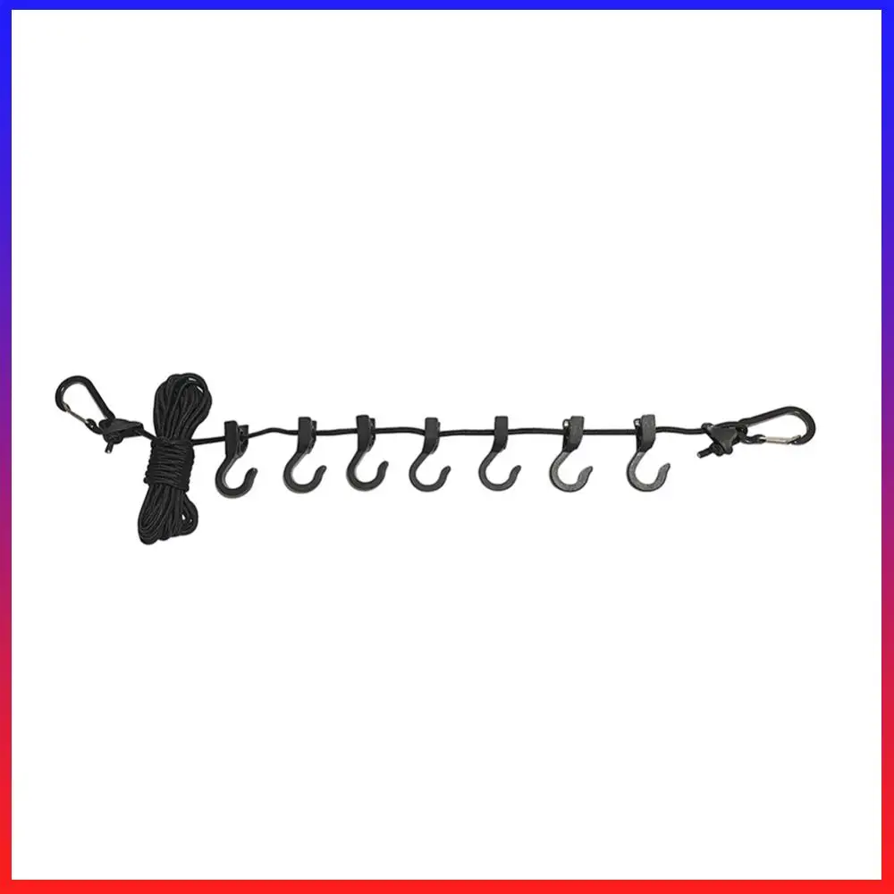 Camping Clothesline Non-slip Hanging Rope Portable Travel Windproof Adjustable with 7 Hooks for Home Picnic Hiking
Camping Clothesline Non-slip Hanging Rope Portable Travel Windproof Adjustable with 7 Hooks for Home Picnic Hiking