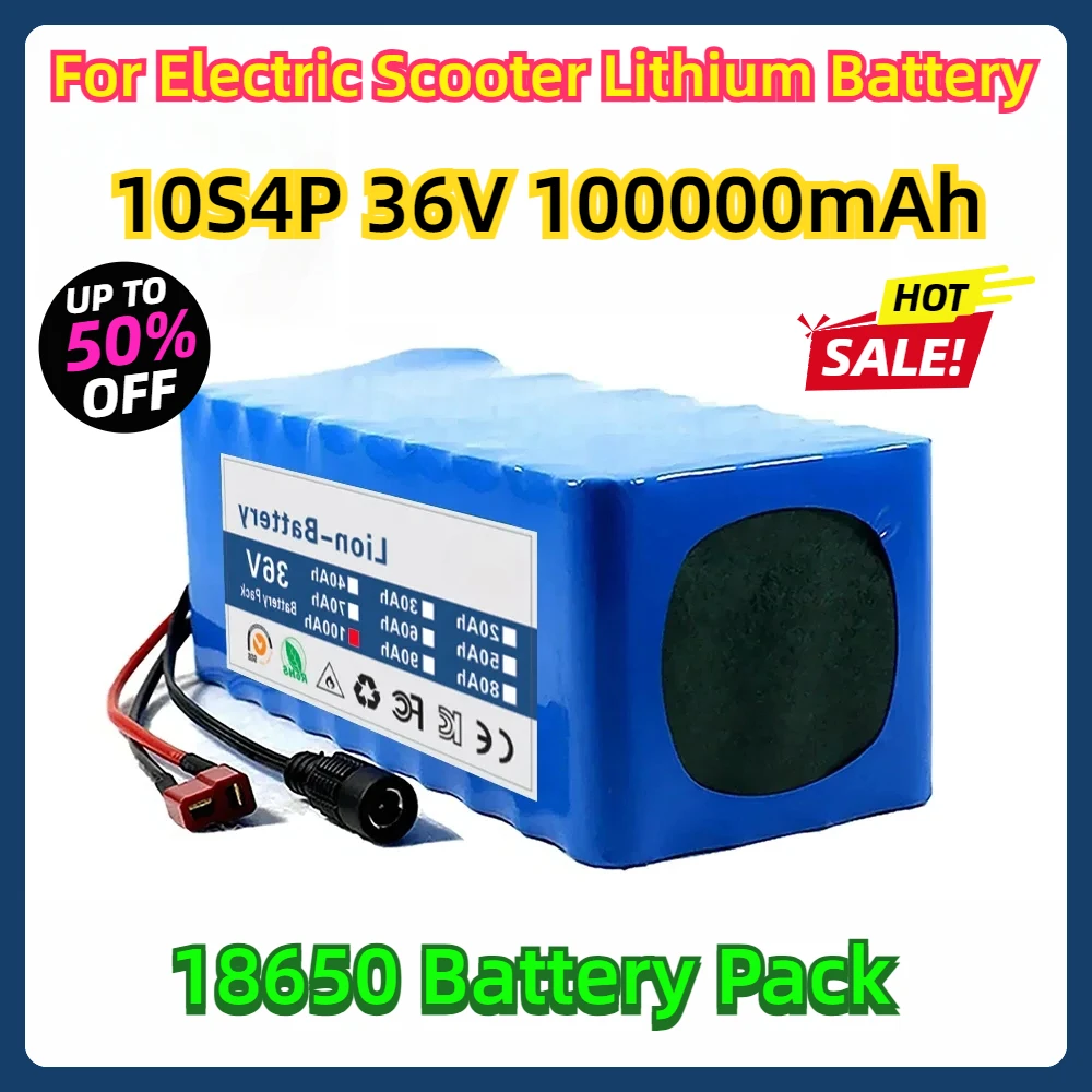 For Electric Scooter Lithium Battery 10S4P 36V 100000mAh 18650 Battery Pack 36V 100Ah Electric Scooter Battery 36v
For Electric Scooter Lithium Battery 10S4P 36V 100000mAh 18650 Battery Pack 36V 100Ah Electric Scooter Battery 36v