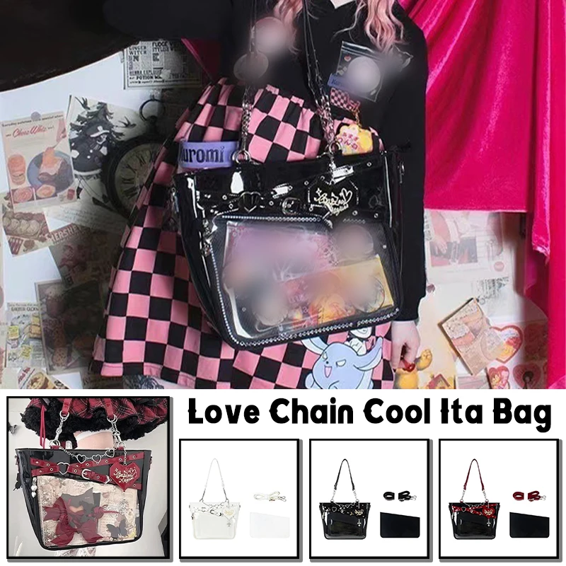 2024 New Japanese Kawaii Ita Bag Women High School Teenage Girls JK Bag Big PU Bag PVC Transparent itabag Shoulder Bag Women
2024 New Japanese Kawaii Ita Bag Women High School Teenage Girls JK Bag Big PU Bag PVC Transparent itabag Shoulder Bag Women