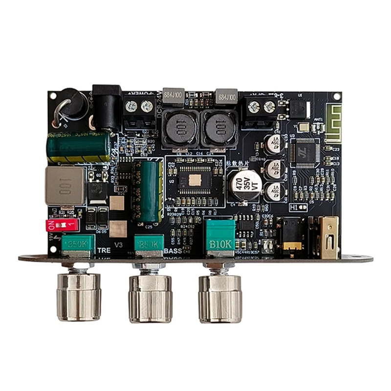 WEGE ZK-1001U With Boost Mono 100W BT Amplifier Board Treble Bass TWS DIY Speaker TPA3116D2 AMP Wuzhi Audio APP
WEGE ZK-1001U With Boost Mono 100W BT Amplifier Board Treble Bass TWS DIY Speaker TPA3116D2 AMP Wuzhi Audio APP