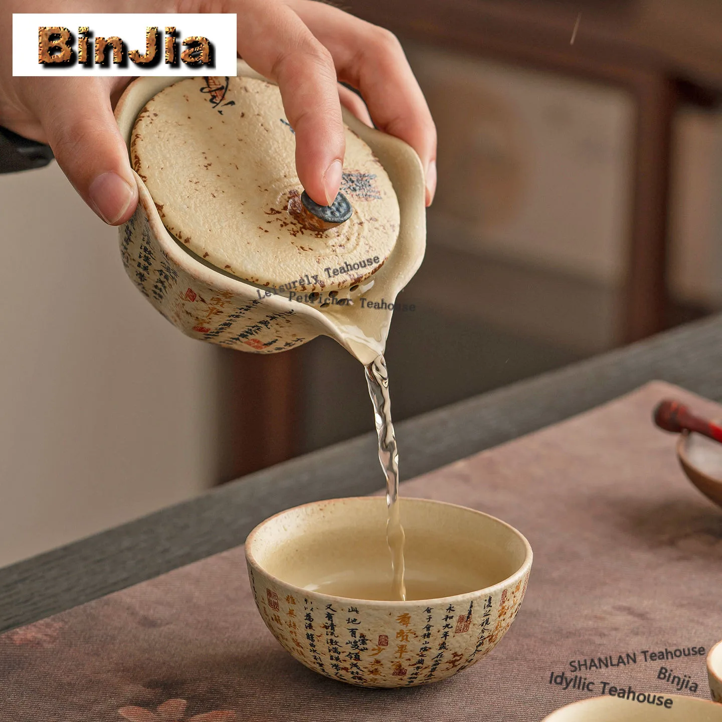 Hand Written Poems Travel Tea Set Kit Aesthetic 1 Pot 3 Cups Tea Brewing Organizer Portable Outdoor Stock Bags Supplies Craft
Hand Written Poems Travel Tea Set Kit Aesthetic 1 Pot 3 Cups Tea Brewing Organizer Portable Outdoor Stock Bags Supplies Craft