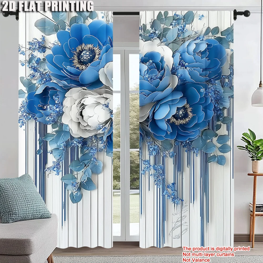 2Pcs Contemporary Floral Curtain Polyester Bathroom Curtain Fashion Machine Washable Easy Clean Multi-Purpose Home Decor
2Pcs Contemporary Floral Curtain Polyester Bathroom Curtain Fashion Machine Washable Easy Clean Multi-Purpose Home Decor