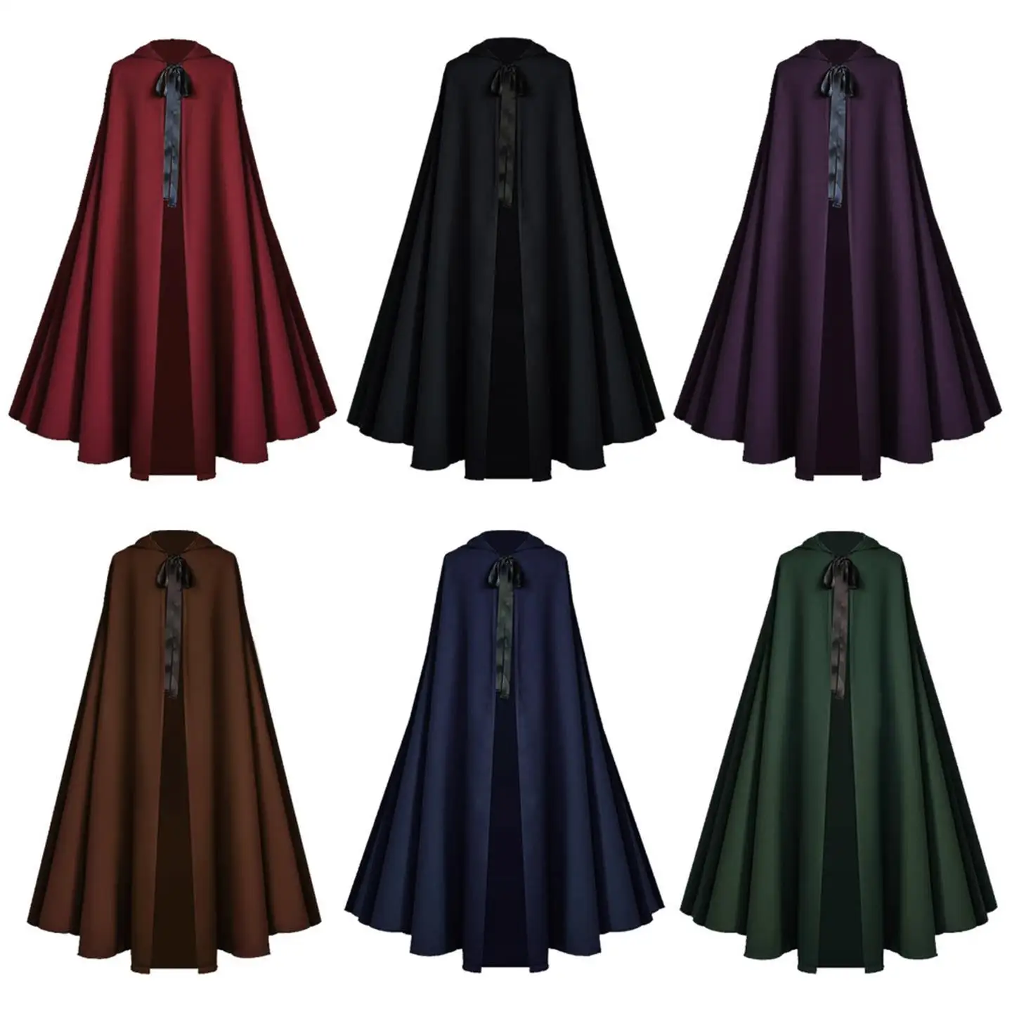 Новый средневековый плащ для косплея «Бог смерти» на Хэллоуин, сценический костюм, женский модный свадебный плащ из искусственного материала 
Новый средневековый плащ для косплея «Бог смерти» на Хэллоуин, сценический костюм, женский модный свадебный плащ из искусственного материала