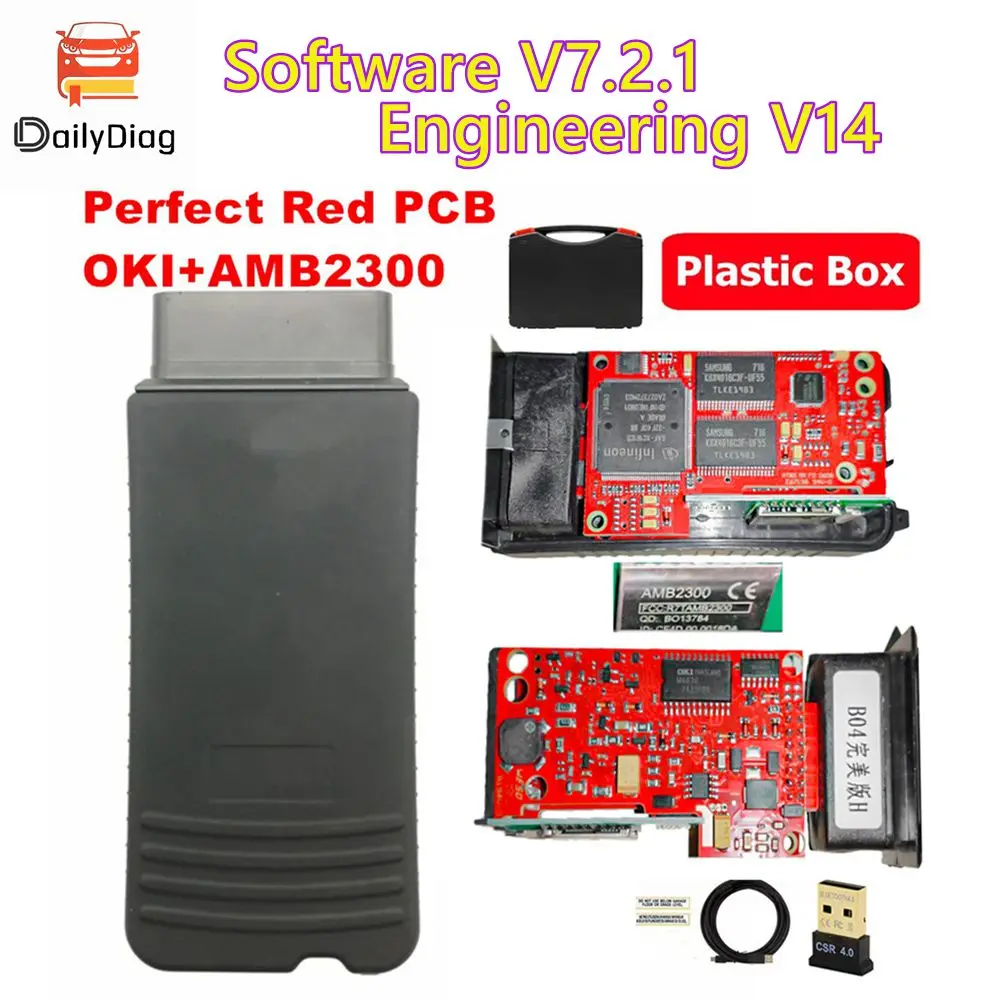 Original OKI Full Chip Upgrade Red PCB V7.2.1 For Cars 5054A AMB2300 Bluetooth Perfectly Programming 5054 Blue LED
Original OKI Full Chip Upgrade Red PCB V7.2.1 For Cars 5054A AMB2300 Bluetooth Perfectly Programming 5054 Blue LED