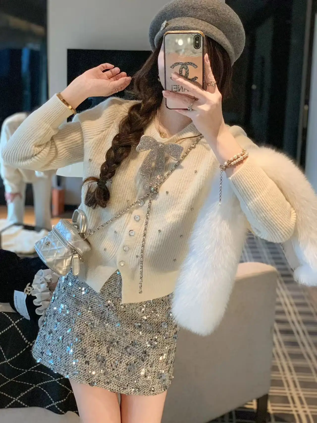 Sweaters Jumpers Cardigans Womens For Woman Cashmere Elegant Wool Knit Satin Ribbon Slim-Fit Anniversary Ball Sweet Romantic Ins
Sweaters Jumpers Cardigans Womens For Woman Cashmere Elegant Wool Knit Satin Ribbon Slim-Fit Anniversary Ball Sweet Romantic Ins