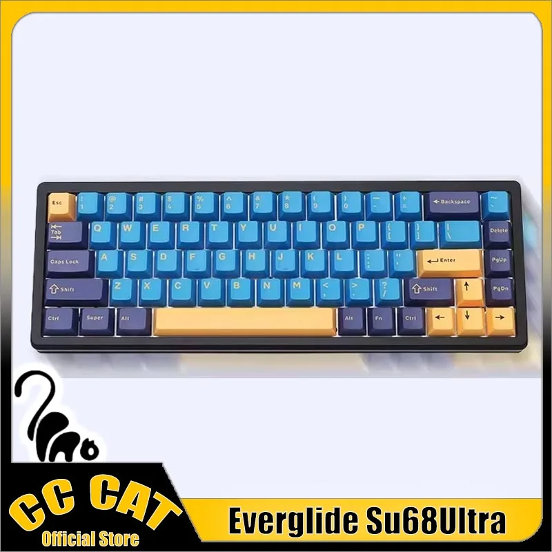 New Everglide Su68Ultra Magnetic Switch Mechanica Keyboard RGB Wired Gaming Keyboard 184 Bottom CNC 0.001MM E-sports Pc Gamer
New Everglide Su68Ultra Magnetic Switch Mechanica Keyboard RGB Wired Gaming Keyboard 184 Bottom CNC 0.001MM E-sports Pc Gamer