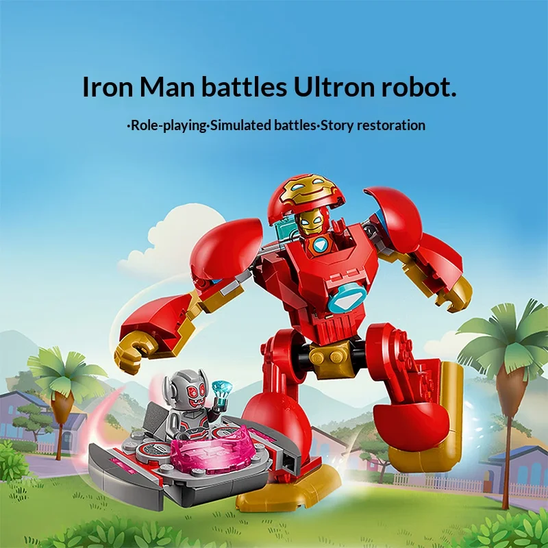 LEGO Marvel 11209 Ultron vs Iron Man Building Toy For Boys Girls 4+ Years Old Iron Man Mech With Flying Vehicle Gift
LEGO Marvel 11209 Ultron vs Iron Man Building Toy For Boys Girls 4+ Years Old Iron Man Mech With Flying Vehicle Gift