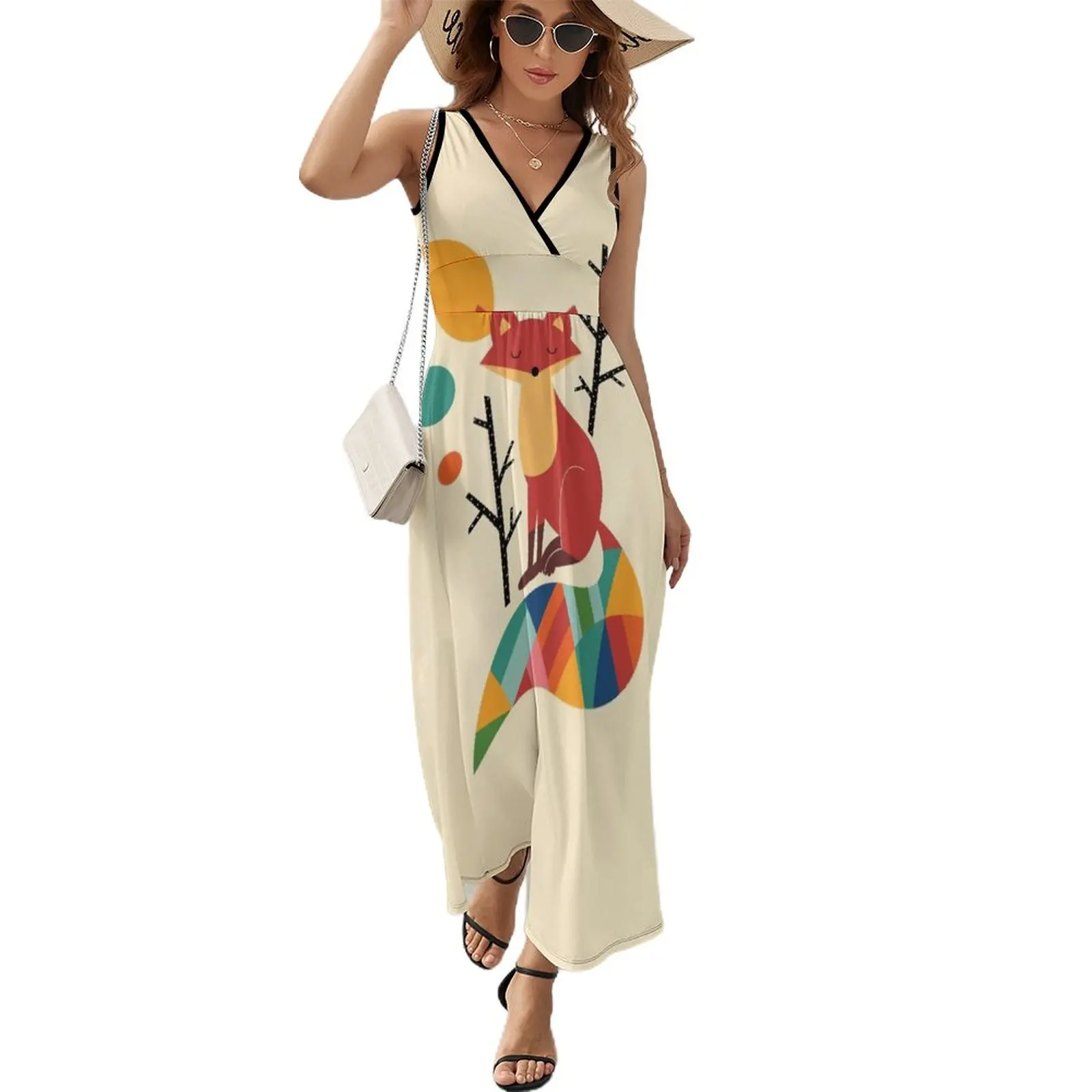 Rainbow Fox Sleeveless Dress dresses ladies 2024 summer women's elegant loose dresses
Rainbow Fox Sleeveless Dress dresses ladies 2024 summer women's elegant loose dresses