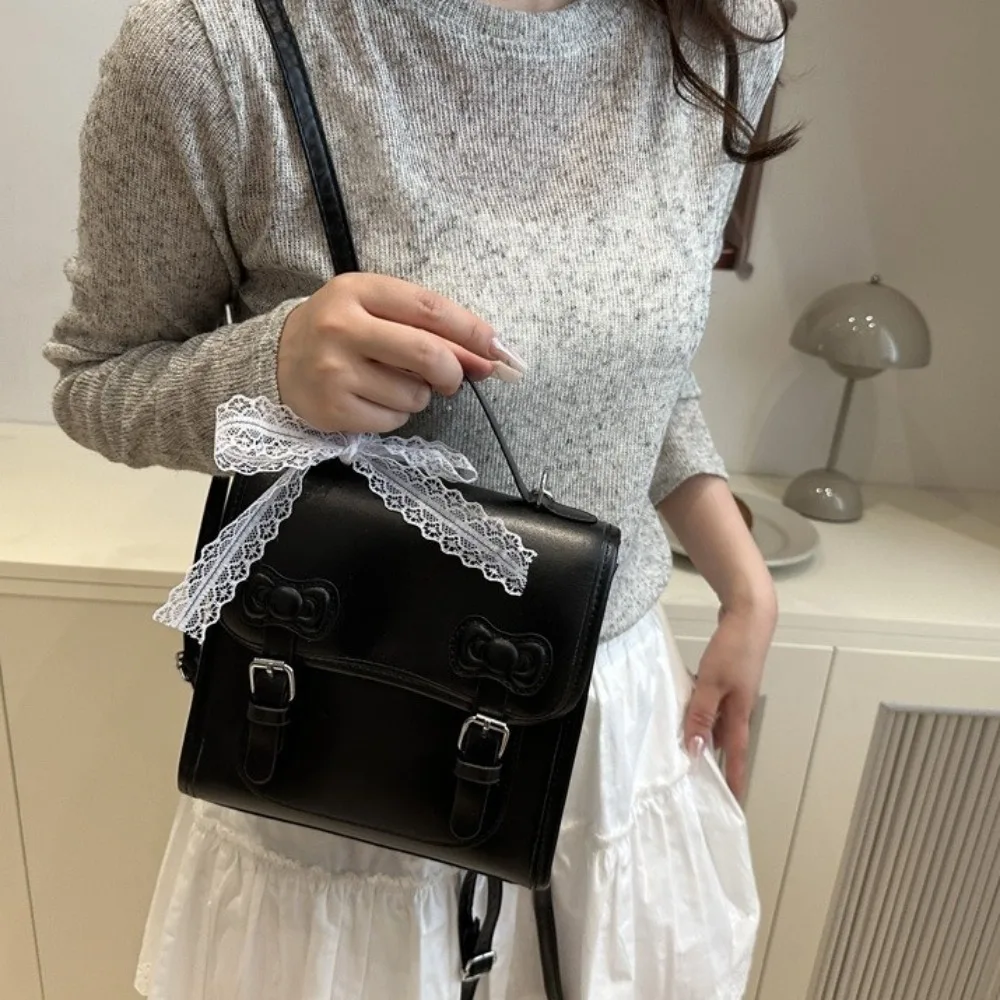 Cute Square Bow Backpack Small Pack Korean Style PU Backpack Shoulders Bag Solid Color Student School Bag Outdoor
Cute Square Bow Backpack Small Pack Korean Style PU Backpack Shoulders Bag Solid Color Student School Bag Outdoor