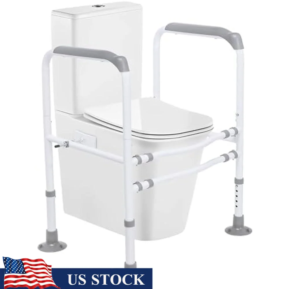 Adjustable Toilet Safety Rails Seniors and Disabled Multi-Angle Support Frame Non-Slip Handles Stable Toilet Aid Extra Support
Adjustable Toilet Safety Rails Seniors and Disabled Multi-Angle Support Frame Non-Slip Handles Stable Toilet Aid Extra Support