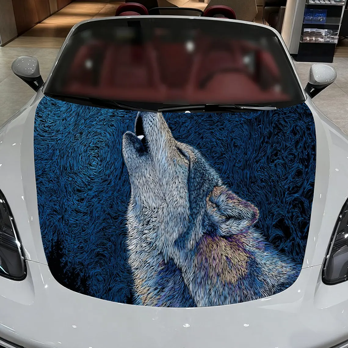 Car Decals A Howling Wolf with Detailed Fur in a Blue Textured Background Car Hood Sticker, Waterproof Self - Adhesive Vinyl Gra
Car Decals A Howling Wolf with Detailed Fur in a Blue Textured Background Car Hood Sticker, Waterproof Self - Adhesive Vinyl Gra