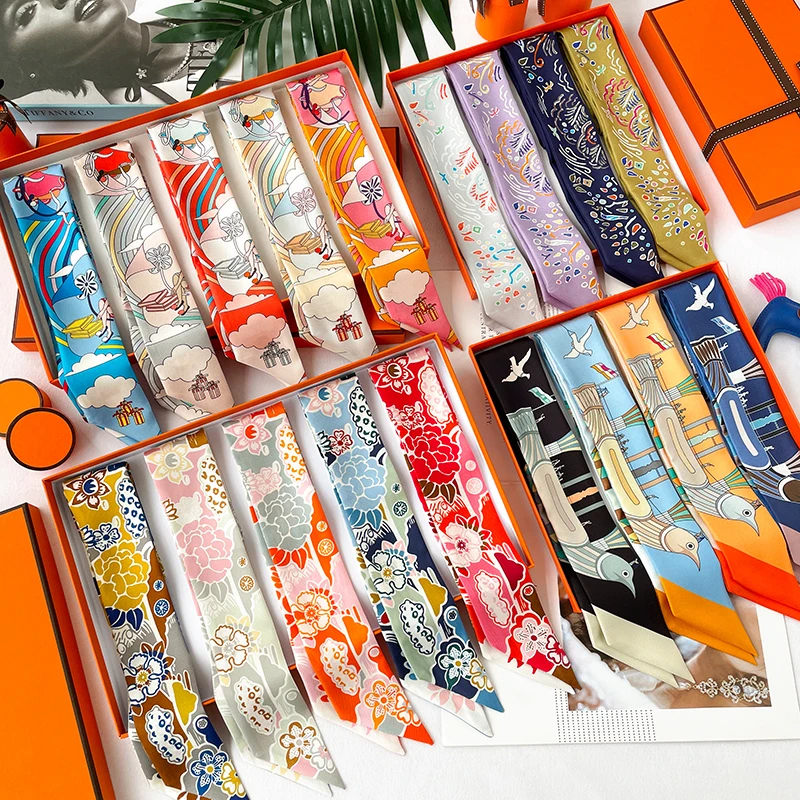 Women's 100% Mulberry Silk Scarf Gifts for Women Turban Head Satin Spring Printed business scarf suitable for all occasions
Women's 100% Mulberry Silk Scarf Gifts for Women Turban Head Satin Spring Printed business scarf suitable for all occasions
