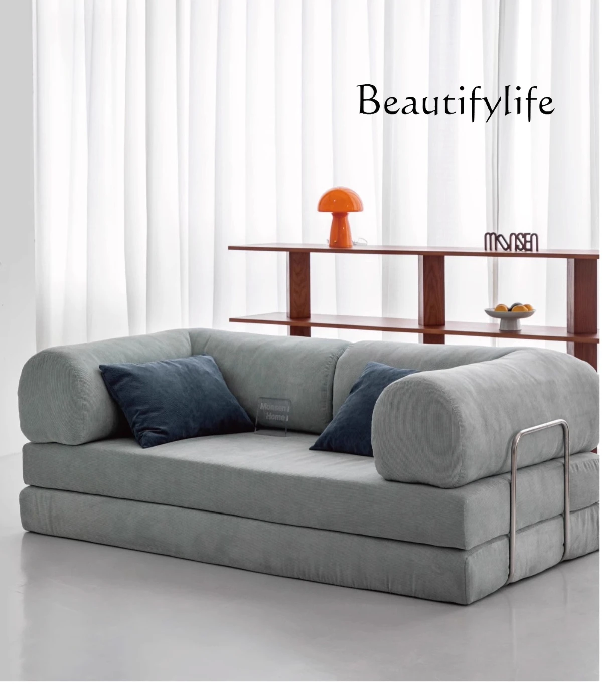Home sofa bed American dual-purpose folding sofa fabric living room simple retro movable module
Home sofa bed American dual-purpose folding sofa fabric living room simple retro movable module