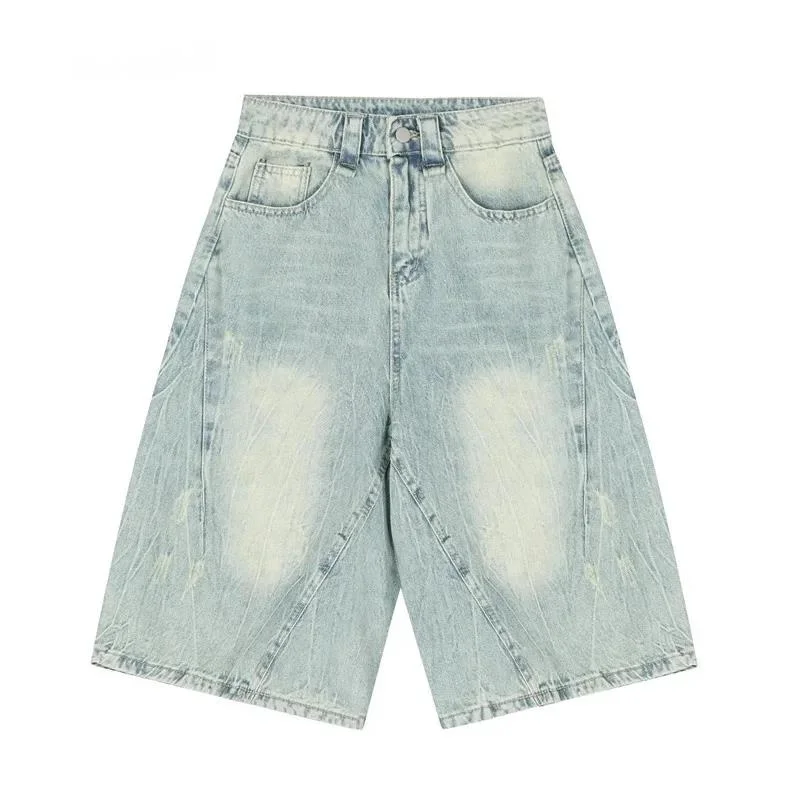Men's American Style Design Loose Denim Shorts 2026 New Summer Wide Leg Patchwork Design Cropped Knee Length Pants 9X4E3X
Men's American Style Design Loose Denim Shorts 2026 New Summer Wide Leg Patchwork Design Cropped Knee Length Pants 9X4E3X