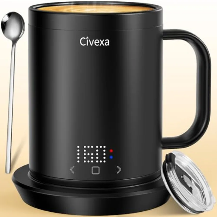 Rechargeable Self Heating Coffee Mug Fast Heating and High Temperature 14 Oz App-Controlled Heated Coffee Mug 1F Precise Temper
Rechargeable Self Heating Coffee Mug Fast Heating and High Temperature 14 Oz App-Controlled Heated Coffee Mug 1F Precise Temper
