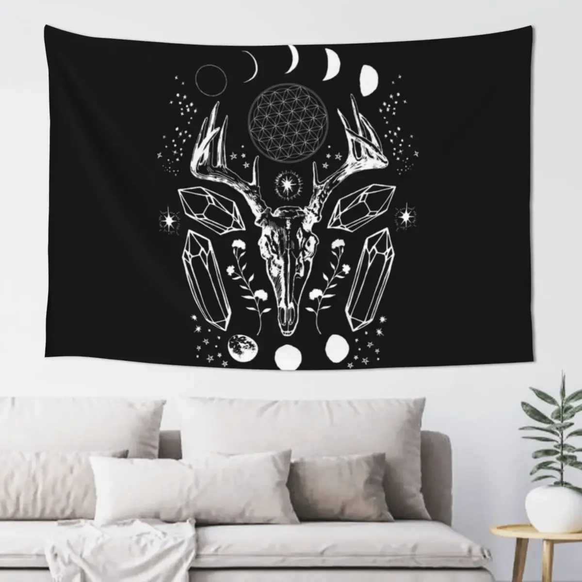 Crystal Moon. Tapestry Aesthetics For Room House Decoration On The Wall Tapestry
Crystal Moon. Tapestry Aesthetics For Room House Decoration On The Wall Tapestry
