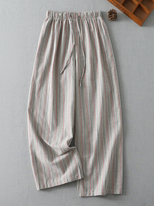 High-End Korean Style Wide Leg Pants Striped Loose Floor-Length Casual Trousers Summer plus Size Slimming Contrast Color
High-End Korean Style Wide Leg Pants Striped Loose Floor-Length Casual Trousers Summer plus Size Slimming Contrast Color