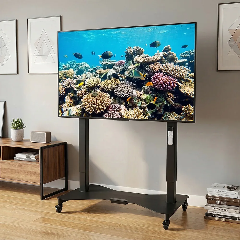 Dual motor electric lift TV TV bracket movable floor-to-ceiling pulley integrated machine rack
Dual motor electric lift TV TV bracket movable floor-to-ceiling pulley integrated machine rack
