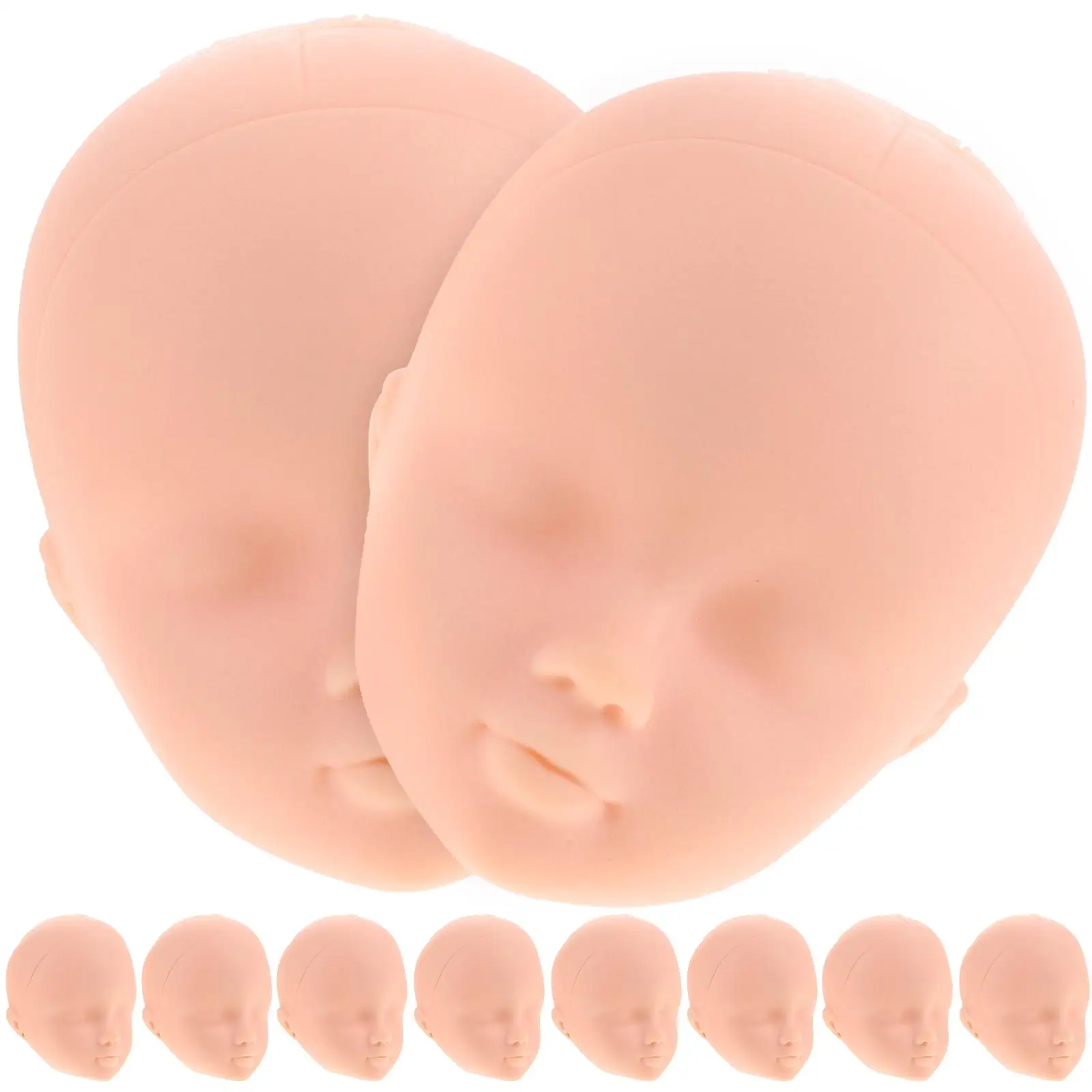 10 Pcs Baby Dress up Head Child Plush Keychain Dolls Plastic Kits Decorative Heads
10 Pcs Baby Dress up Head Child Plush Keychain Dolls Plastic Kits Decorative Heads