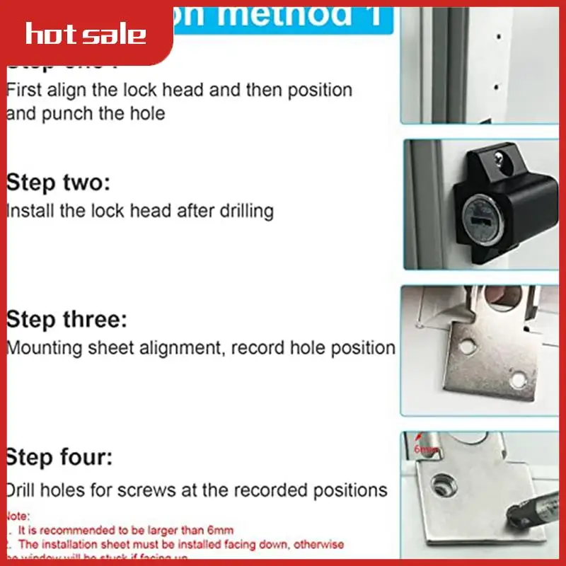 VVNB-2-Piece Set Stainless Steel Aluminum Alloy Window Lock Anti-Theft Lock Sliding Door Child Anti-Theft Lock Black
VVNB-2-Piece Set Stainless Steel Aluminum Alloy Window Lock Anti-Theft Lock Sliding Door Child Anti-Theft Lock Black
