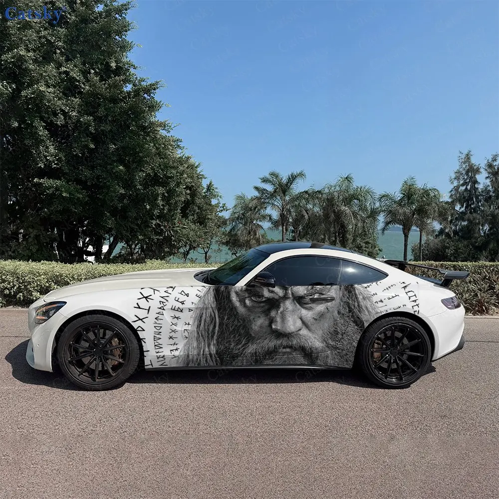 2pcs Norse Ancient God with Runes Car Side Wraps, Self-Adhesive PVC Waterproof & Scratch-Resistant Stickers, Car Accessory Gift
2pcs Norse Ancient God with Runes Car Side Wraps, Self-Adhesive PVC Waterproof & Scratch-Resistant Stickers, Car Accessory Gift