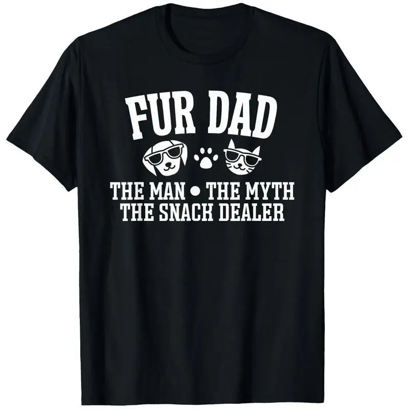 Unisex Fur Dad T-Shirt Funny Pet Dad The Snack Dealer Graphic Tee Dog Cat Lover Humorous Pet Owner Father's Day Gift Top
Unisex Fur Dad T-Shirt Funny Pet Dad The Snack Dealer Graphic Tee Dog Cat Lover Humorous Pet Owner Father's Day Gift Top