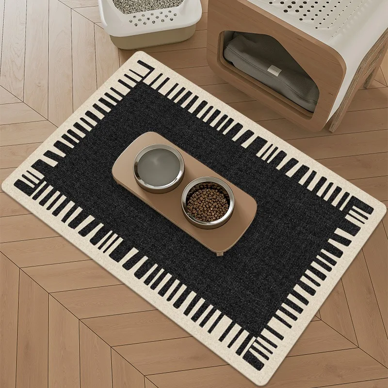 Pet Eating Mat Cat Dog Floor Mats Waterproof Urine-proof Carpet Black White Advanced Minimalist Home Decoration Rug for Kitchen
Pet Eating Mat Cat Dog Floor Mats Waterproof Urine-proof Carpet Black White Advanced Minimalist Home Decoration Rug for Kitchen