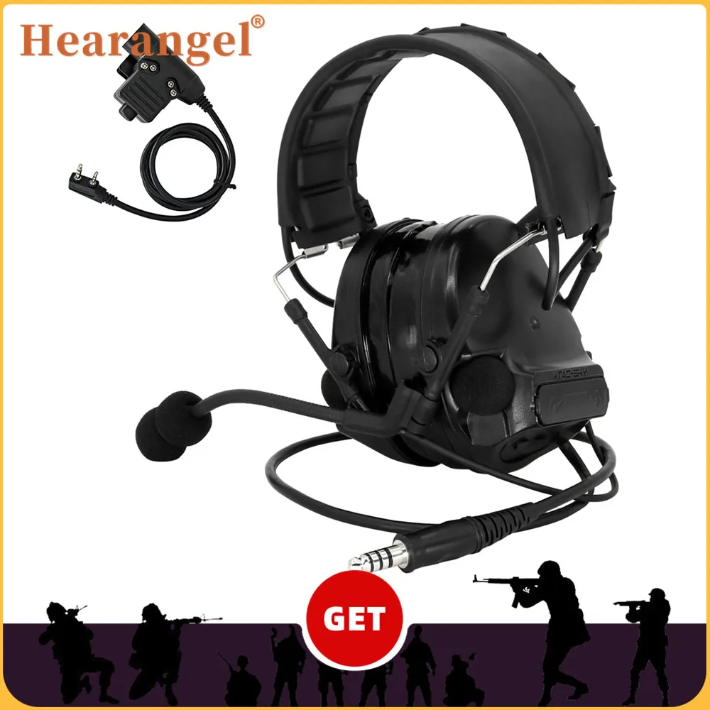 Hearangel Tactical Headset Military COMTAC III Anti-noise Headphone for Hunting Shooting Airsoft Sport Silicone Earmuff&U94 Ptt
Hearangel Tactical Headset Military COMTAC III Anti-noise Headphone for Hunting Shooting Airsoft Sport Silicone Earmuff&U94 Ptt