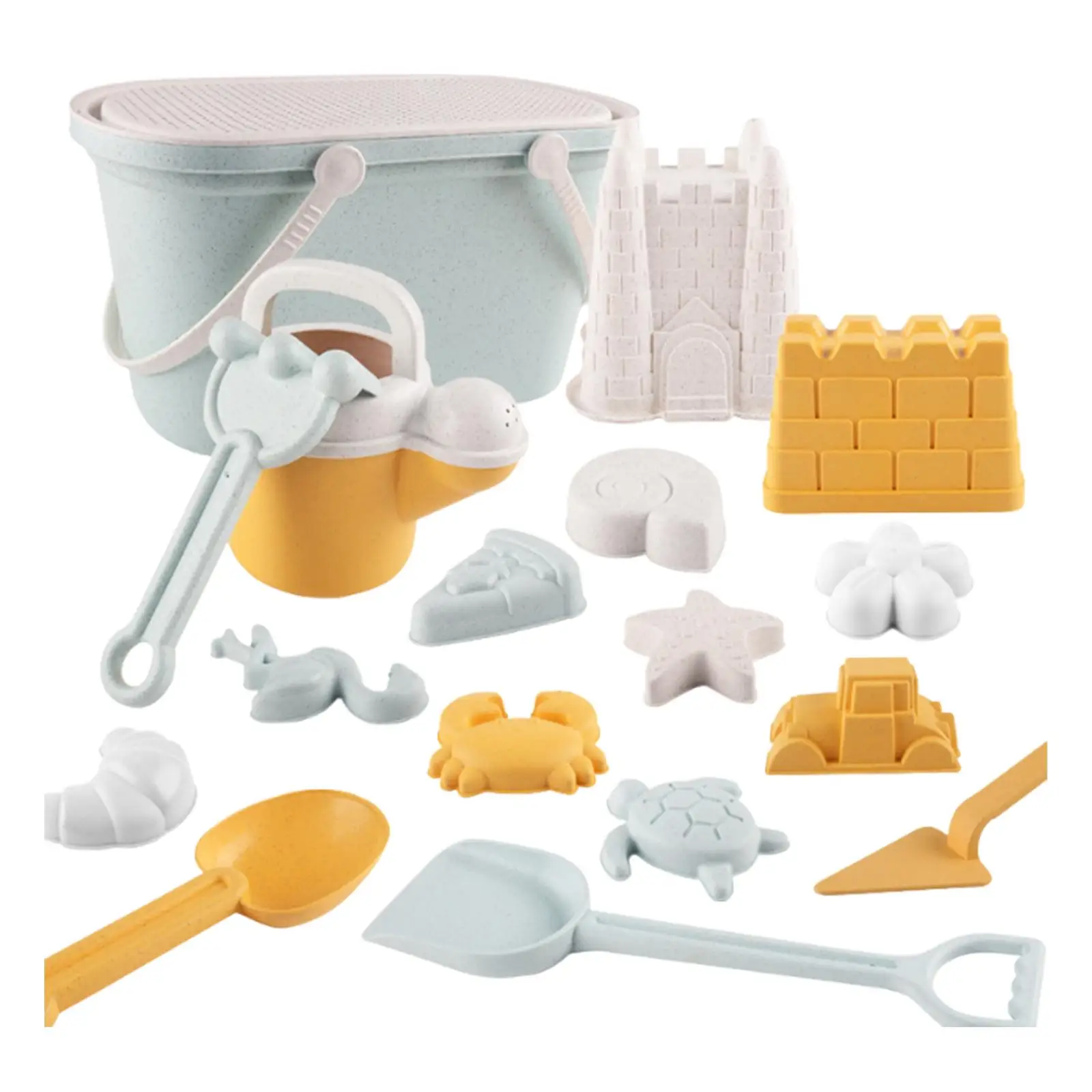 21 Pieces Sandbox Toys and Sand Moulds Play Sand Toy Travel Beach Toys Sand Bucket and Shovels Set for Age 3-10 Kids Gifts
21 Pieces Sandbox Toys and Sand Moulds Play Sand Toy Travel Beach Toys Sand Bucket and Shovels Set for Age 3-10 Kids Gifts