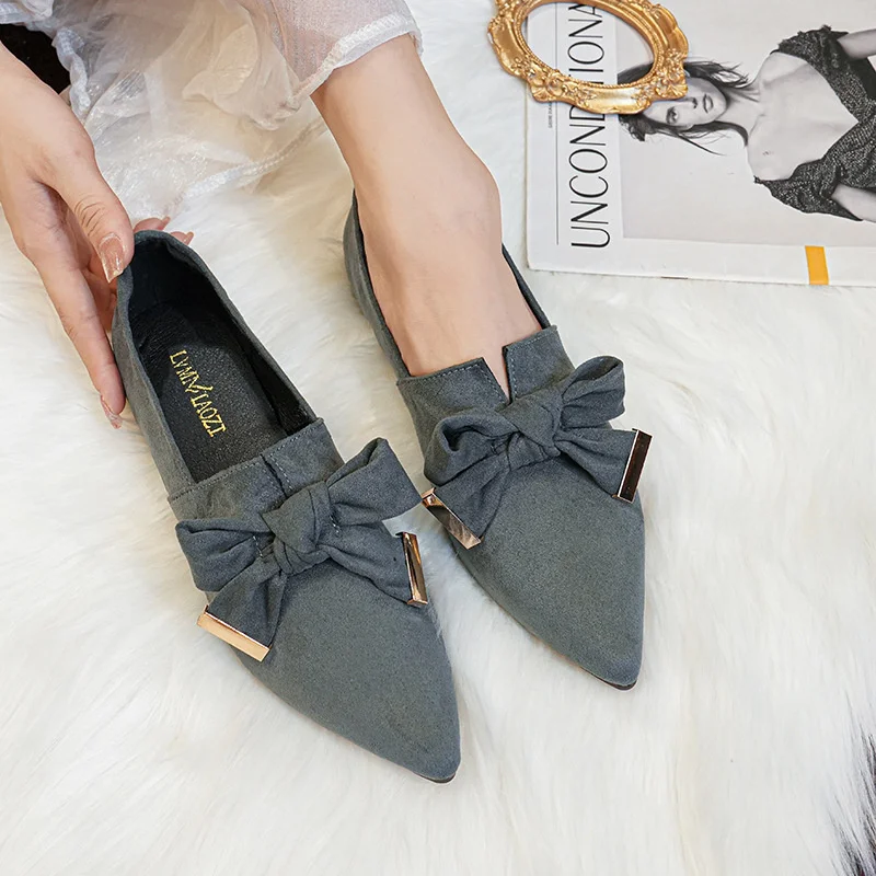 Plus Size 42/43 Shoes Ladies Elegant Bow Flats Pointed Toe Loafers Women Ballets Femme Boat Shoes Bow style 4
Plus Size 42/43 Shoes Ladies Elegant Bow Flats Pointed Toe Loafers Women Ballets Femme Boat Shoes Bow style 4