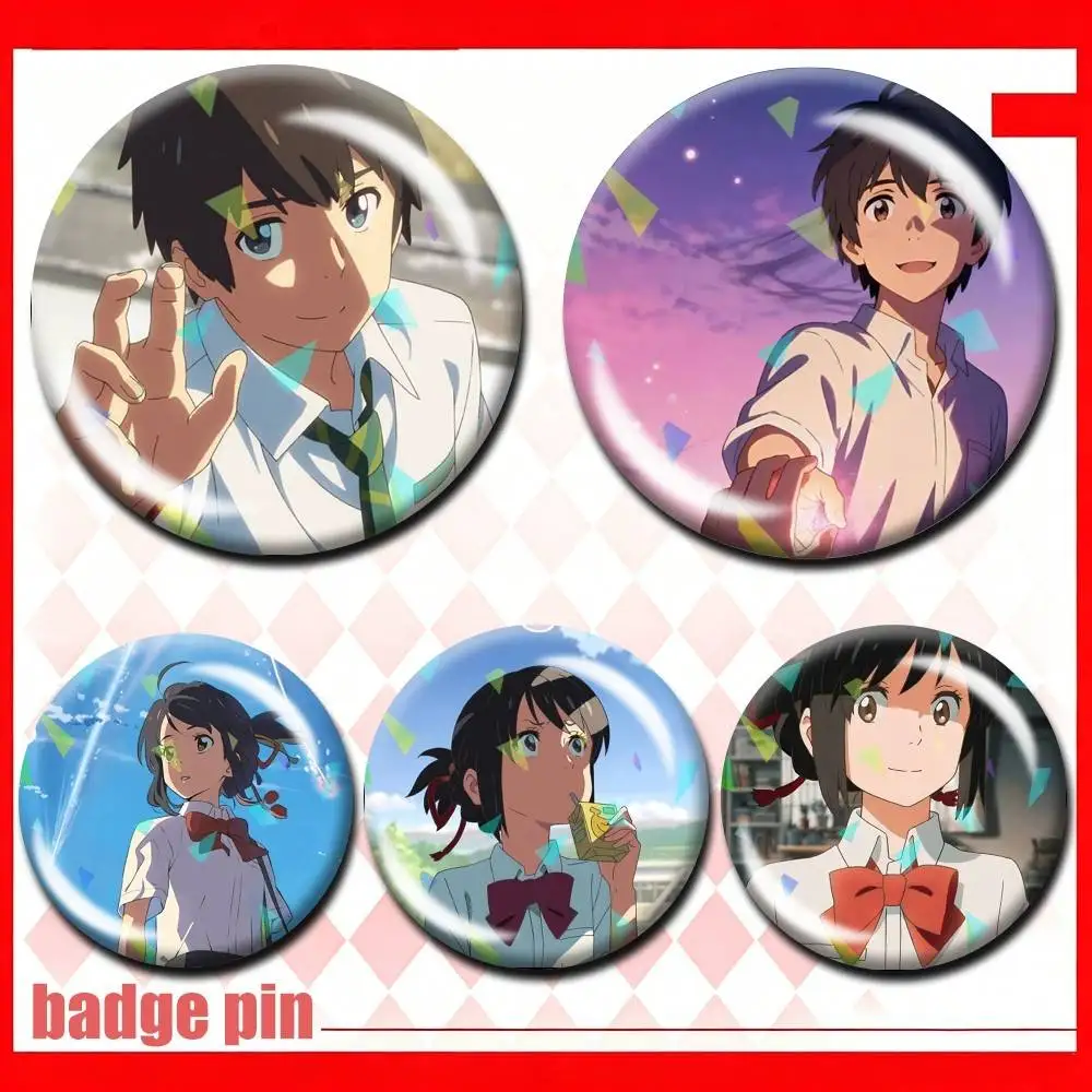 Your Name Anime Kimi no Na-wa 25 32 44 58 75mm Badges Personalized Round Brooches Pins Accessory Customizable
Your Name Anime Kimi no Na-wa 25 32 44 58 75mm Badges Personalized Round Brooches Pins Accessory Customizable