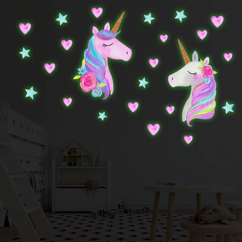 Luminous Unicorn Wall Stickers Kids Room Home Decoration Glow In The Dark Star Wall Decals Sticker Unicorn Birthday Party Gift
Luminous Unicorn Wall Stickers Kids Room Home Decoration Glow In The Dark Star Wall Decals Sticker Unicorn Birthday Party Gift
