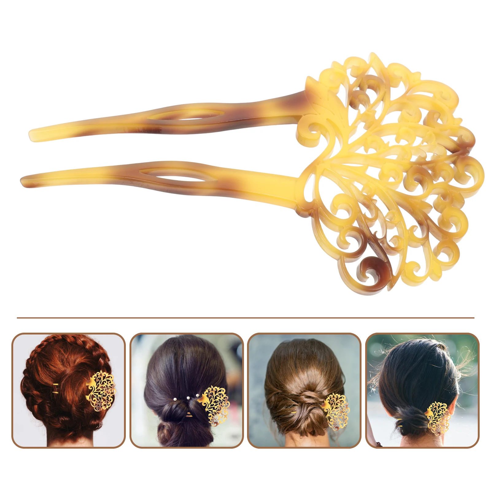 Elegant Fork Stylish Stick Bun Vintage Chignon Pin U-Shaped Long Accessories Decorative Pins For Women French Pins For Thick
Elegant Fork Stylish Stick Bun Vintage Chignon Pin U-Shaped Long Accessories Decorative Pins For Women French Pins For Thick