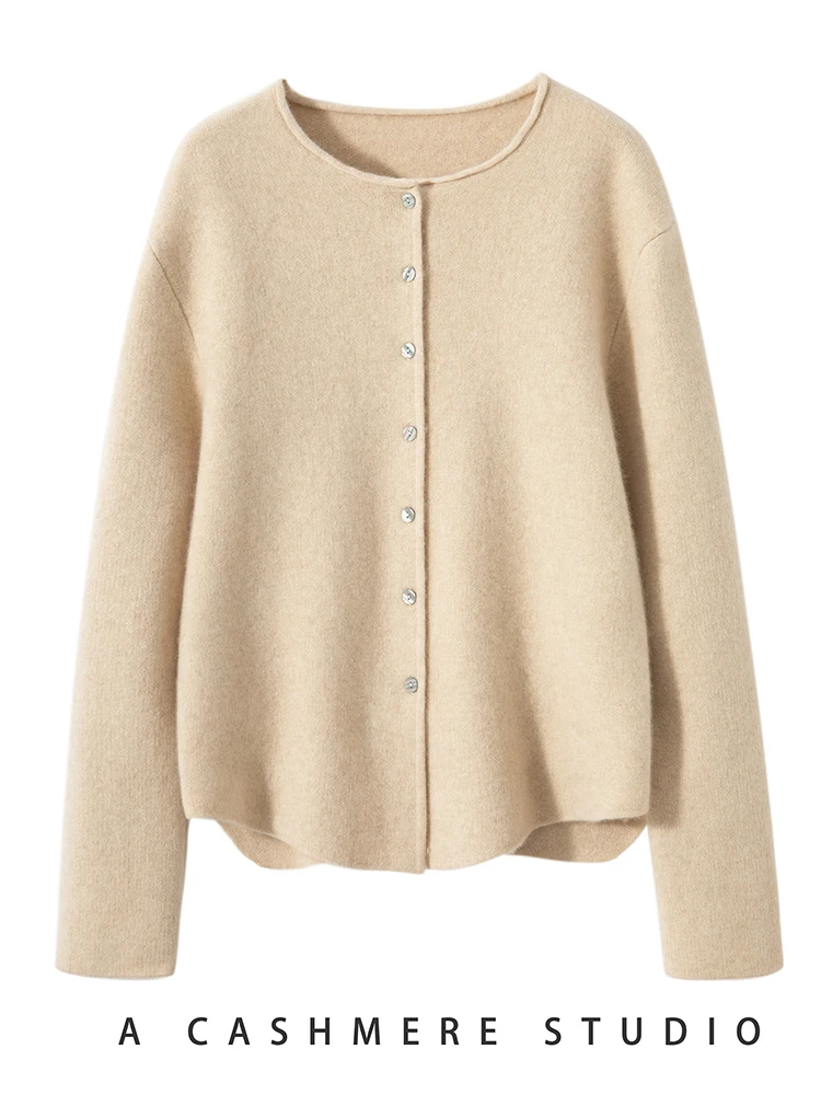 TLOML New Women's O-neck Buttons Cardigan 100% Cashmere Sweater Autumn Winter Soft Warm Cashmere Knitwear Office Lady Coat Tops
TLOML New Women's O-neck Buttons Cardigan 100% Cashmere Sweater Autumn Winter Soft Warm Cashmere Knitwear Office Lady Coat Tops