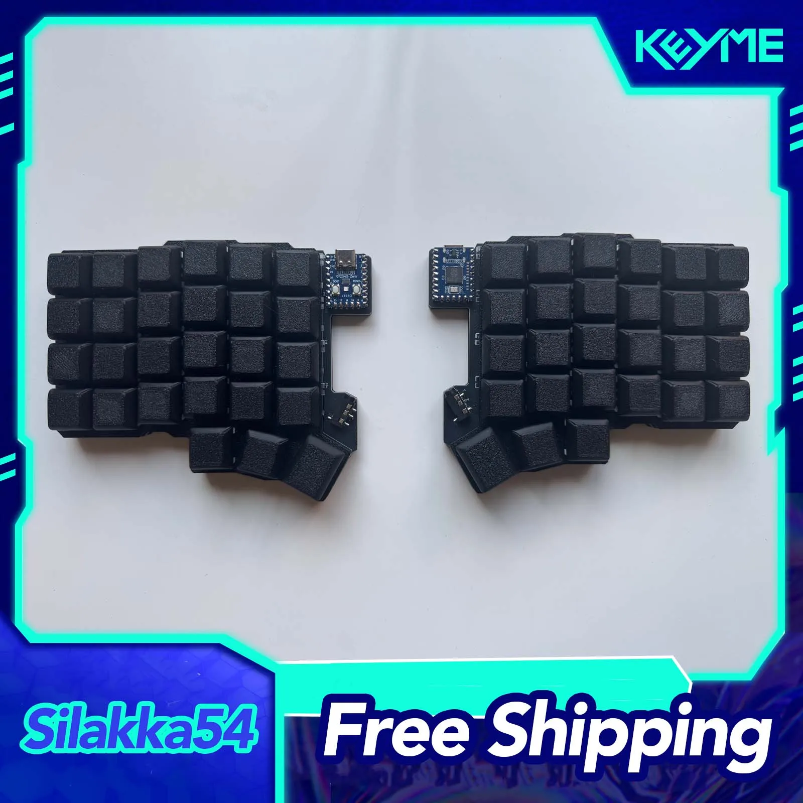 Silakka54 Split Keyboard Wired Support QMK/VIAL Ergonomics Split Keyboard Kit With TRRS Cable MX/Choc Custom PC Gamer Accessory
Silakka54 Split Keyboard Wired Support QMK/VIAL Ergonomics Split Keyboard Kit With TRRS Cable MX/Choc Custom PC Gamer Accessory
